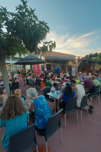Terrasse Camping Les Brillas